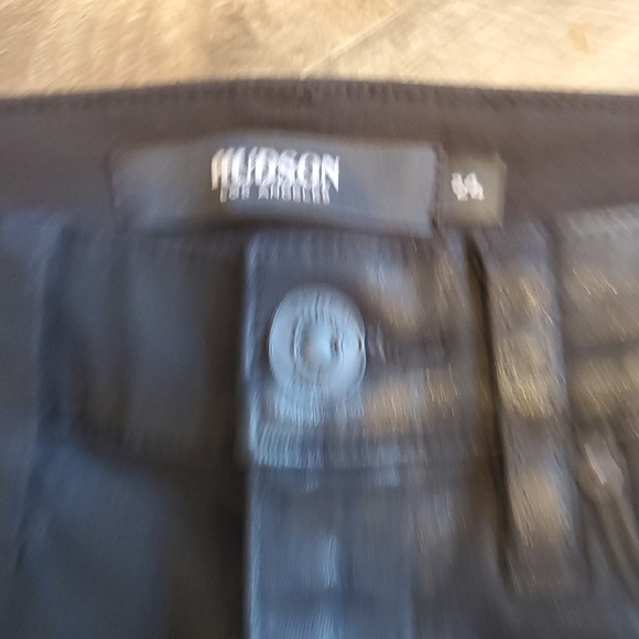 Hudson Jeans Black Coated Denim - Picture 3 of 6